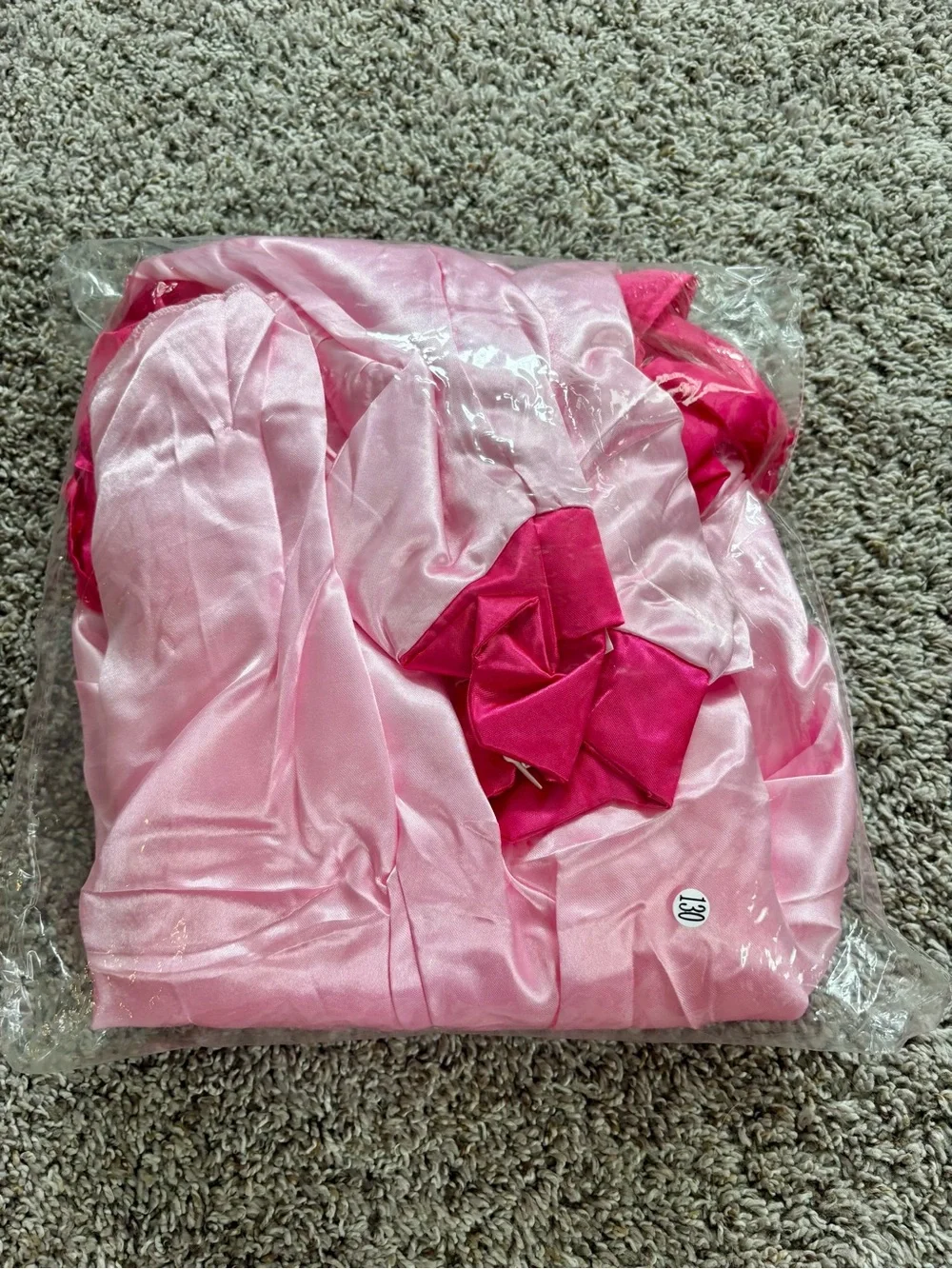 NIP Princess Peach Costume with Crown & Jewel Pin - Size 130